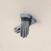 The thickened grey warm gloves are unisex, anti-slip and wear-resistant, suitable for daily commuting and outdoor use details Picture